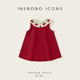 INSBOBO Girls Skirt 2026 Summer New Children's Dress Baby Good-looking Clothes Birthday Princess Dress Red 80