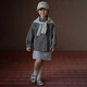 Haqi Children's Clothing 2026 Spring and Autumn Children's A-line Skirt Gray Simple Versatile Skirt Girls Sports Short Skirt Medium and Large Children Gray 130