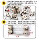 Glass fuse tube 5A10A20A car cigarette lighter 30A charger 2A3A driving recorder fuse tube 6A 6*30mm 20 pcs/