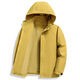 K-Boxing Men's Spring and Autumn New Removable Hood Outdoor Jacket Men's Casual Jacket Trendy Jacket Men's Lemon Yellow L 175