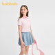 BALABALA balaOne BALABALA children's clothing girls short skirt children's skirt 2026 summer new denim skirt sweet denim medium blue 88201 120