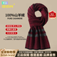 EGW international luxury brand winter high-end men's luxury fashion cashmere scarf business warm autumn and winter new style red gift box