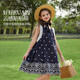 ASK JUNIOR children's skirt 26 summer small flying sleeves travel holiday dress for big children lace princess dress girls dress