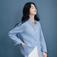 Tricolor 100 Linen 2026 Spring New Solid Color Shirt Long Sleeve Lapel Loose Shirt Minimalist Style Z