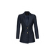 TIE FOR HER luxury series color number 038 Wu Qianyu style navy dark plaid wool commuter suit navy blue suit DOM038 M