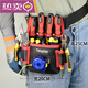 TETUGRIPZ Electrician's Tool Bag Sturdy and Durable Waist Bag Men's Multi-Function Tool Bag Small Tool Bag Portable Mini Red