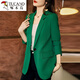 Woodpecker Original Single Back Slit Off-White Suit Jacket Women's 2026 Spring and Autumn New Style Small Popular Suit Top Green Suit_(Back Slit) M