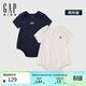 GAP infant and toddler 2026 spring new pure cotton short-sleeved jumpsuit two-piece children's clothing romper 861543