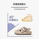 Lee Sandals Retro Style Spring New Boys and Girls Roman Baotou Sandals Medium and Large Children's Soft Soled Birkenstock Shoes Sand Color 36 Recommended Foot Length 214mm