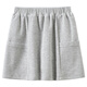Haqi Children's Clothing 2026 Spring and Autumn Children's A-line Skirt Gray Simple Versatile Skirt Girls Sports Short Skirt Medium and Large Children Gray 130