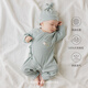 Good Bear Newborn Baby Strap Monk Clothes Spring and Autumn Newborn Boneless Bottoming Pajamas Infant Long Sleeve One-piece Harness
