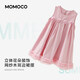 Mamie Maka (MOMOCO) children's clothing girls' dress 2026 summer style sweet and exquisite sleeveless dress for middle and large children pink 023 90