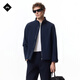 J.Lindeberg shopping mall same style waterproof and breathable full body taped stand collar ogo commuter casual fashion jacket for men 526221009 PAF dark black blue S