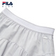 FILA Children's Clothes Short Skirt 2026 Summer New Style Girls Medium Waist Loose Flower Bud A-Line Skirt Cold Stone White-WT 140