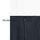 Massimo Dutti spring and summer new product 2026 men's urban simple commuting pure linen trousers 02855440 dark blue S (175/80A) (waist 75cm)