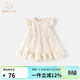 Banxidi girls dress summer dress 2026 new style baby princess dress one-year-old dress summer children's mesh skirt beige size is too small, take the card size and go up one size 80
