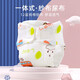 Colorful newborn baby pure cotton gauze 12-layer all-in-one washable diaper baby urine meson mustard diaper pocket diaper pants avocado + lemon + giraffe (3 pieces) M size (suitable for 12-22 Jin Jin equals 0.5 kg)