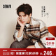 Semir Wang Anyu | Shopping mall same style | Woolen jacket men's winter plaid shirt 25 retro tops 101725118103