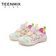 Tianmeiyi Children's Shoes Girls' Shoes 2026 New Summer Breathable Mesh Shoes Soft Sole Comfortable Breathable Children's Sports Shoes Peach Pink 31
