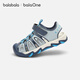 Bala Bala One children's shoes children's sandals boys' sports shoes 2026 Xia Xin outdoor toe-toe shoes blue tone 00388 28 (foot length 16.8-17.2/inner length 18.3)