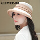 GEFWEIMKL Japanese Japanese Paper Fisherman Hat Women's Summer Breathable Sun Hat Women's 2026 New Outdoor Sun Shade Hat Women Black M(56-58cm)