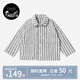 Nest designs PR Xiaoyunduo children's clothing children's stand-up collar striped shirt boys' shirt clothes girls fashion shirt nautical stripes 120 cm