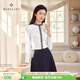 MORELINE Mulan Light Luxury Elegant New Chinese Style Silver Knitted Shirt Women's 2026 Spring New Age-Reducing Whitening and Slimming Shirt Yunmi White M
