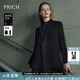 PRICH Merino Wool Double-breasted Suit Suit Spring and Autumn New Loose Slim Jacket Women 19 Black Suit L 165