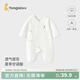 Tongtai (TONGTAI) baby jumpsuit summer pure cotton newborn clothes baby butterfly romper suit monk suit jacquard white 66cm