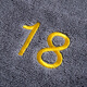 Full strength 4d kitchen special towel numbered square towel pure cotton custom logo printing cotton hotel management rag gray (pure cotton with numbers) 30x30cm