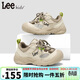 LEE KIDS children's shoes spring new children's mesh running shoes outdoor mountaineering sports shoes for men and women Khaki 36