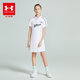 Under Armor girls' dress spring and summer sports training casual simple polo collar short-sleeved skirt 262220424