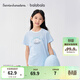 Balabala children's clothing children's short-sleeved girls' T-shirt summer hellokittyIP mall same style pink blue 80005 140