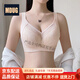 MDUG Light Luxury Brand 2026 New Seamless Lace Underwear Women's Bra Big Breast Shows Small Pinch-Up Anti-Noble Skin M x 34/75BC
