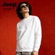 JEEP SPIRIT Jeep men's velvet thickened sherpa sweatshirt men's spring warm round neck pullover couple top jacket white M 90 - 110 Jin Jin is equal to 0.5 kg