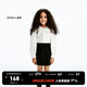 Little MO&Co. Children's clothing winter new style girls pure cotton doll collar white shirt sweet long-sleeved shirt