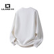 LILANZ official retro striped sweatshirt men's spring 2026 new loose round neck pullover flagship official pearl white 3XL