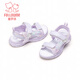 Fuluo Mi Girls Sandals Summer New Comfortable Casual Beach Shoes Little Girls Soft Sole Anti-Slip Sports Sandals Purple 31