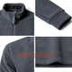 JEEP SPIRIT half-zip sweatshirt for men 2026 spring new solid color half-cardigan stand-up collar long-sleeved bottoming shirt casual style gray M 90 - 110 Jin Jin is equal to 0.5 kg