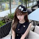 Beast Spring Korean ins style lace top hat French Hepburn British style black beret sweet and cute hair accessories C lace top hat * 2