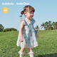 Bala Bala One baby dress baby princess dress 2026 new sweet, cute and elegant blue tone 00388 80