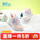 361 Children's shoes, children's cotton shoes, girls' spring and autumn new sports shoes, outdoor windproof and warm cotton shoes, two cotton shoes, rose water pink/baby pink/water clear blue 32