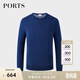 PORTS men's casual warm round neck sweater ML9K071LZW009 SPACE BLUE S