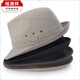 Hengyuanxiang sombrero de primavera y verano sombrero de copa para hombres de mediana edad y ancianos sombrero de jazz de lino para ancianos sombrero de verano para papá sombrero para el sol sombrero de tela gris 58 cm