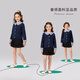 La Chapelle Girls' Shirts 2026 Spring New Children's Doll Collar Tops Girls' Spring and Autumn Style Shirts Navy 120 Recommended Height 111-120cm