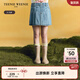 Teenie Weenie Kids Bear Children's Clothes Summer Girls' Pleated Denim Skirts Blue 120 cm