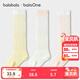 Balabala baby socks summer new mesh breathable thin infant stockings anti-mosquito and comfortable three pairs of red tone 00366 1-3 years old 80cm