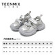 Tianmeiyi children's shoes 2026 summer new sports shoes girls sandals breathable soft bottom baby girl beach shoes silver 26
