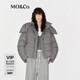 MO&Co. Puff down jacket new winter product with 90% down content, removable hood, light and warm