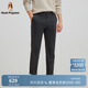 Hush Puppies Shopping Mall Same Style Men's Autumn Style Comfortable, Fashionable and Classic Casual Pants Frost Gray 32
